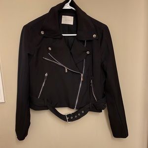 Black zip up jacket